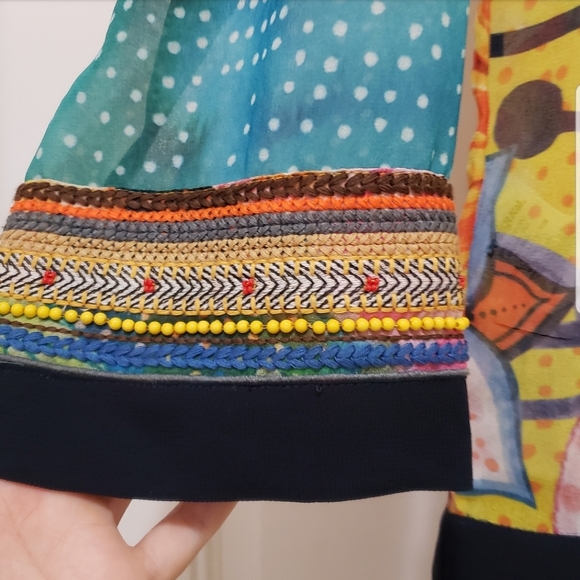 Desigual sheer print blouse - Picture 3 of 4